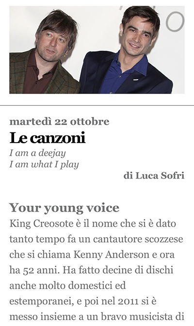 ilPostMusica's tweet photo. Cresce l’archivio della newsletter Le canzoni di @lucasofri https://t.co/cRH9KKe9SB https://t.co/wYjuiO3CAF
