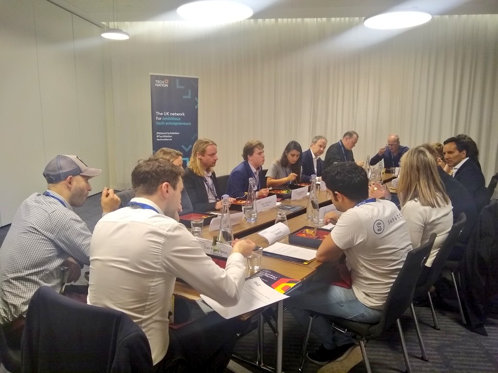TechNation's tweet image. Great lunchtime roundtable on #techforgood at #TechIntel19 covering how a compelling mission can be a strong attraction and retention tool for talent, and that purpose and profit need not be mutually exclusive. Thanks to all those who took part.