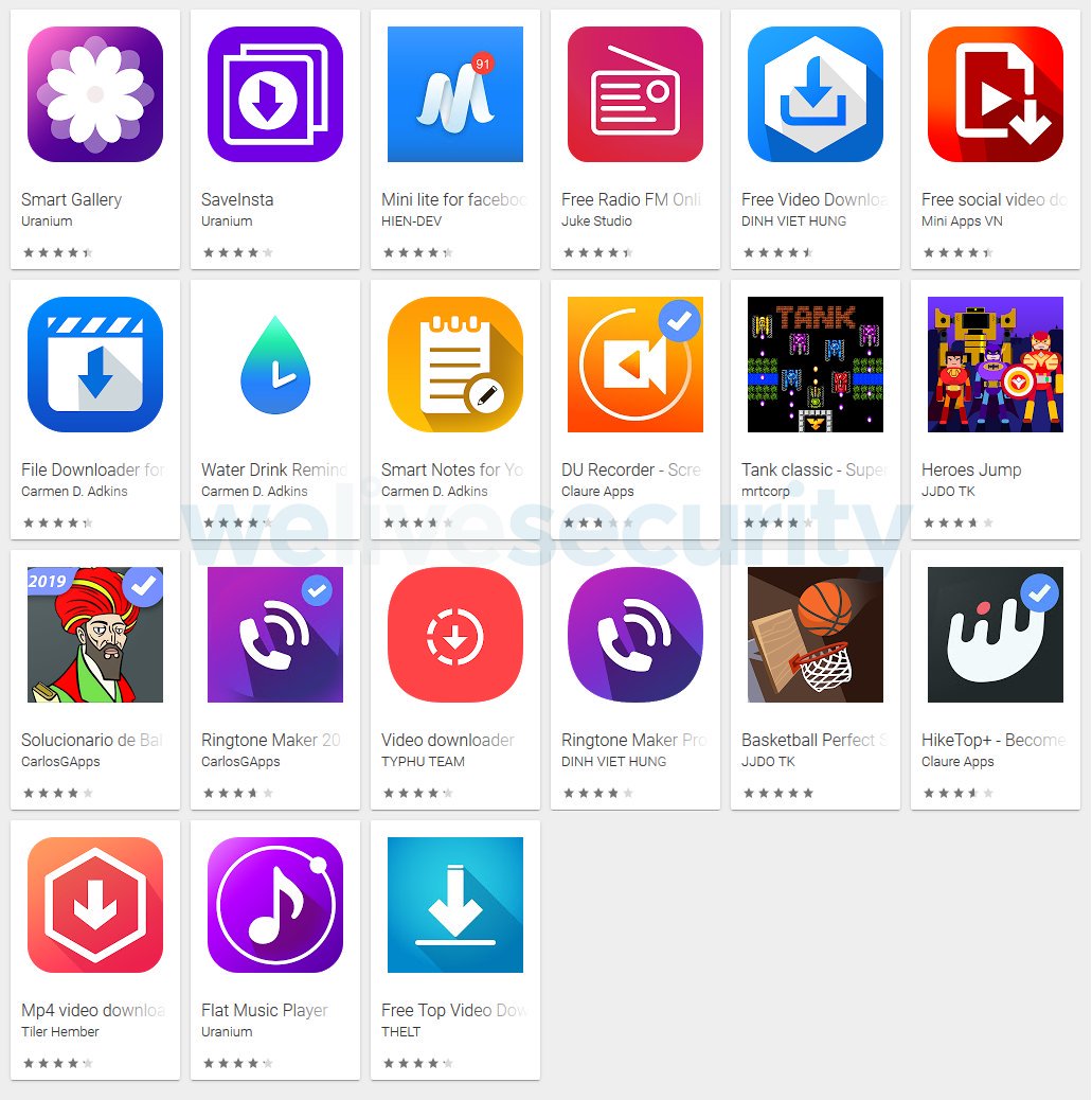 TheHackersNews's tweet image. 42 Adware #malware apps identified on #Google Play Store—with 8 million downloads—have been traced back to a Vietnamese student.

Details: thehackernews.com/2019/10/42-adw…

If you have any of the listed apps installed on your #Android device, you are advised to uninstall it immediately.