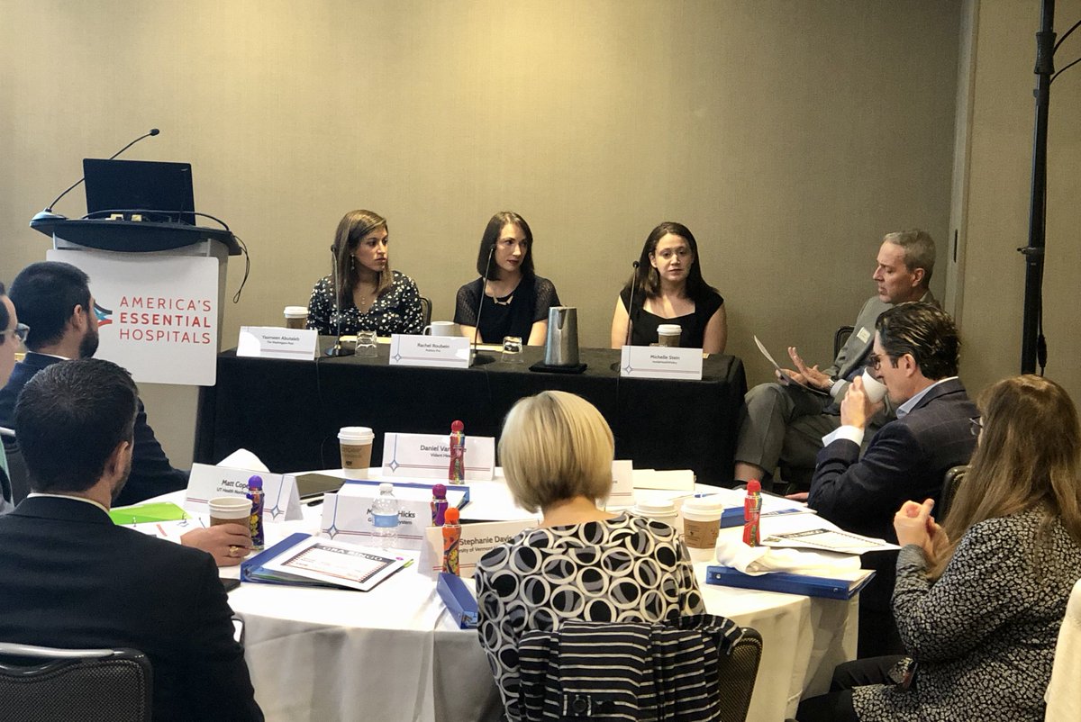 Our final session of #GRAcademy kicks off with a great media panel featuring <a href="/rachel_roubein/">Rachel Roubein</a> from <a href="/politico/">POLITICO</a>, <a href="/MichelleMStein/">Michelle Stein</a> from <a href="/InHealthPolicy/">InsideHealthPolicy</a>, and <a href="/yabutaleb7/">Yasmeen Abutaleb</a> from <a href="/washingtonpost/">The Washington Post</a>. We are talking #drugpricing, #surprisebilling, challenges faced by the media, &amp; more.