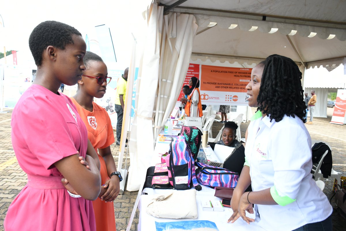 UNFPAUganda's tweet photo. Representing @UNFPAUganda at #UNDay2019 are #young innovators taking leadership and showcasing brilliant ideas and innovative solutions for social change @safepalapp @GetInMobile @smartgirlsug @EcosmartL @UpAccelerate @OutboxHub #Youth4SDGsUG #Youth4SDGs #ICPD25 #LiveYourDreamUG https://t.co/To7He1Pk7o