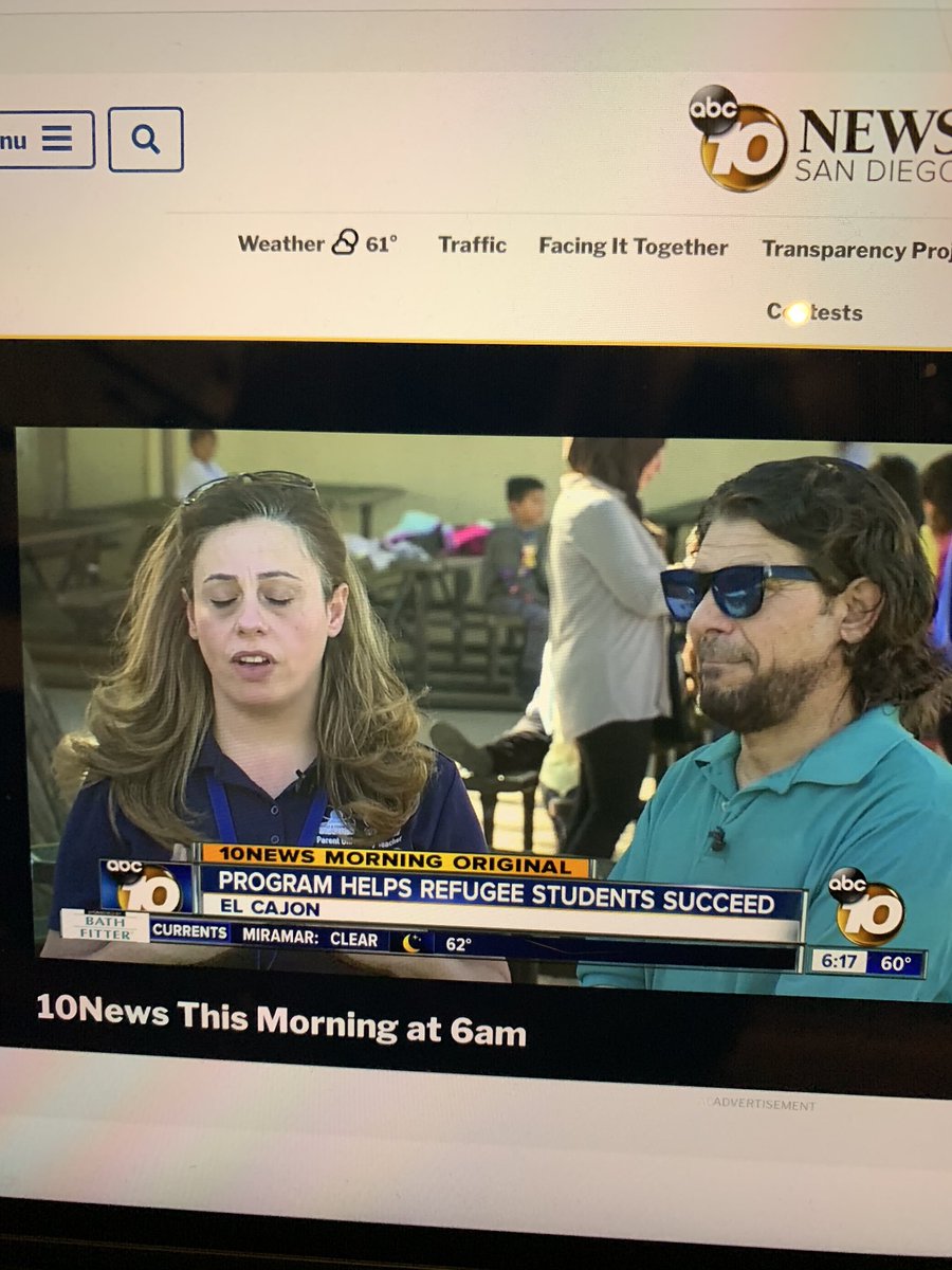 Woohoo! Best morning ever!  Logged on to the news and our very own school district is being highlighted! @CajonValleyUSD @AlyasSamar #lovewhatyoudodowhatyoulove #YouBelongCV