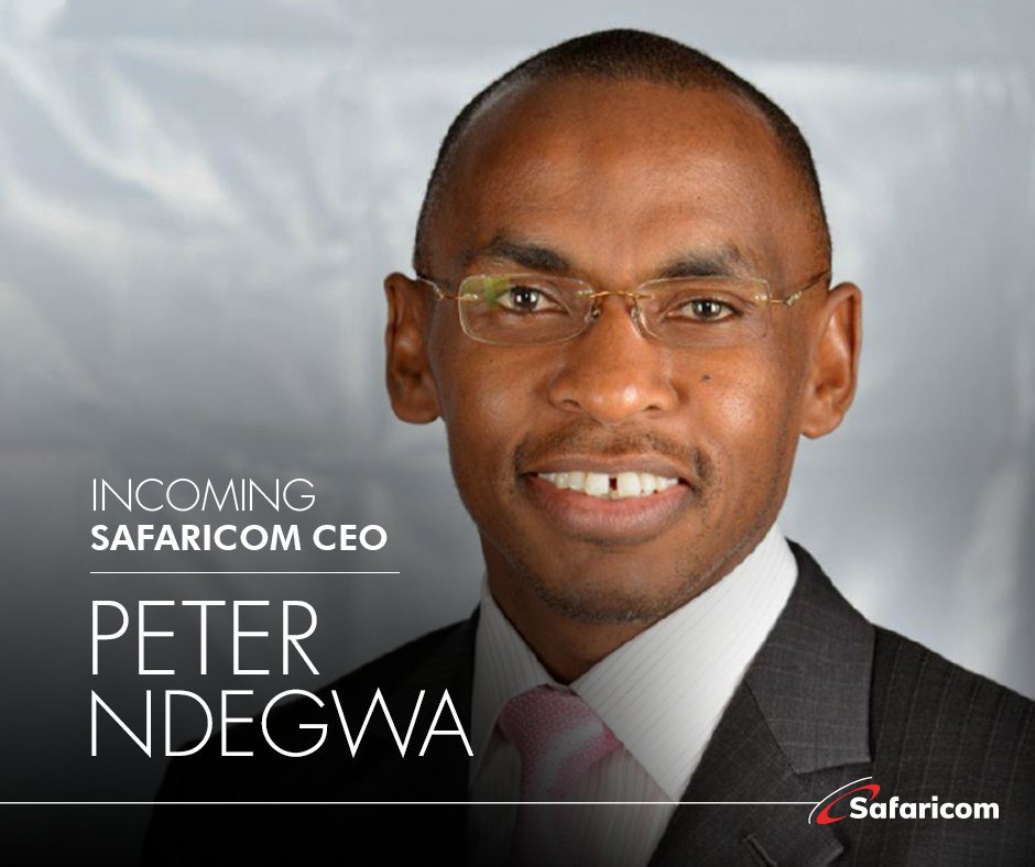<a href="/SafaricomPLC/">Safaricom PLC</a>  BOD is pleased to announce Peter Ndegwa as CEO effective April 1, 2020.
 We are confident that Peter will carry on our vision of transforming lives, meeting our customers’ needs and holding us to our new commitment of being Simple, Transparent and Honest.