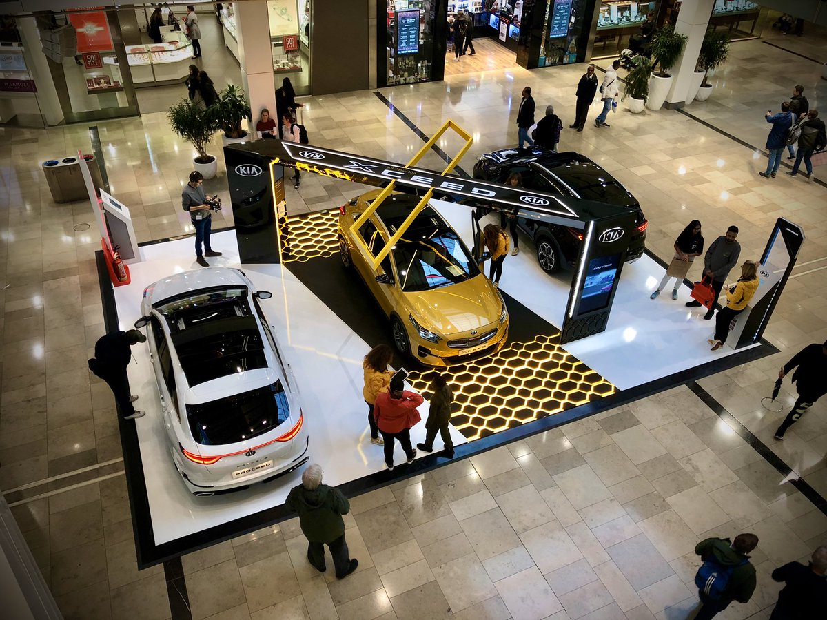 Very proud of our <a href="/KiaUK/">Kia UK</a> exhibition stand for the All-New #KiaXCeed, currently in Westfield Stratford City.
#exhibitions #eventprofs