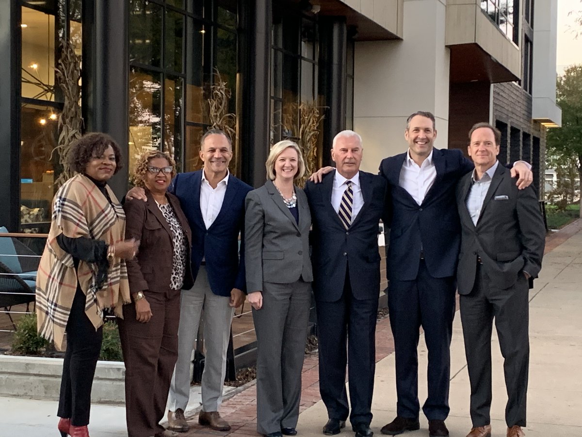 About last night... Great time celebrating the official grand opening of our new @HomewoodSuites #Wilmington Downtown with Mayor @MikePurzycki @BucciniPollin, 
Council Members and the #riverfront community. Thx for the warm welcome! #RISE #powerof3 #teamwork