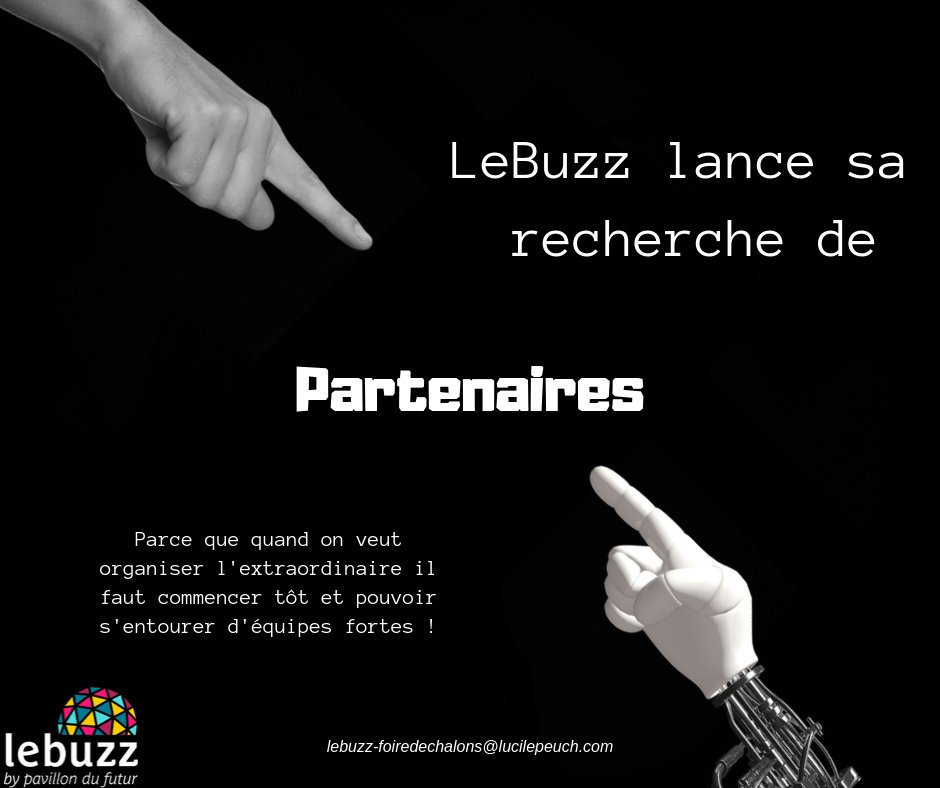 Vous avez rêvé d'un #partenariat avec <a href="/LeBuzzbyPDF/">LeBuzz</a> ? It's time!
Vous souhaitez participer à la révolution #agriculture #alimentation et #energies ?
Nous démarrons notre campagne de recherche de #partenaire !
Contactez-nous ! 💌
#innov #Demainnousappartient <a href="/foiredechalons/">Foire de Châlons</a>