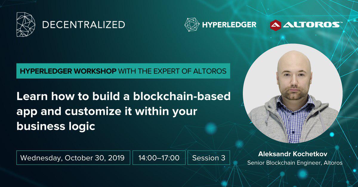 HancharGonchar's tweet photo. At #Decentralized2019, the blockchain expert of @Altoros  will explore the PaperNet case as an example of designing a #blockchain app to fit particular business needs. Don't miss the workshop >> https://t.co/xpZ1neOFA2 https://t.co/NJVq2EUGFq