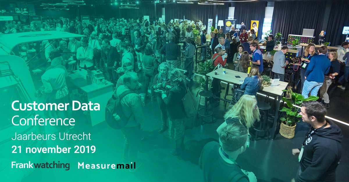 Zien we jou 21 november op de Customer Data Conference van <a href="/Frankwatching/">Frankwatching</a>? Onze eigen Maurice neemt je tijdens deze dag mee in de wereld van klantgedrag. Wil jij bij Maurice aan tafel zitten? Schrijf je dan snel in en reserveer je ticket: lnkd.in/g6giEsV