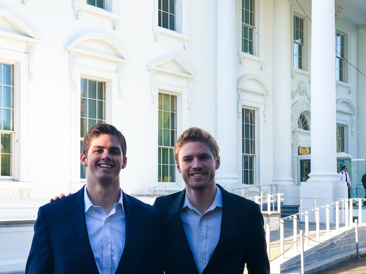 Thank you to our new friends Connor Dillard and Santi Villar for hosting LGE at the @WhiteHouse as we #HikeTheHill with @GACreditUnions to advocate for credit unions. Connor and Santi are interns from Georgia, currently working for @RepRobWoodall.