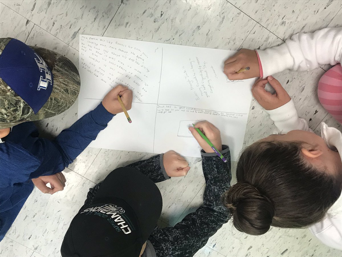 4th graders identified elements of poetry in the book, Love That Dog by Sharon Creech. Students analyzed theme and created a Graffiti Wall. <a href="/JAE_stem/">JackAndersonElemSTEM</a>
