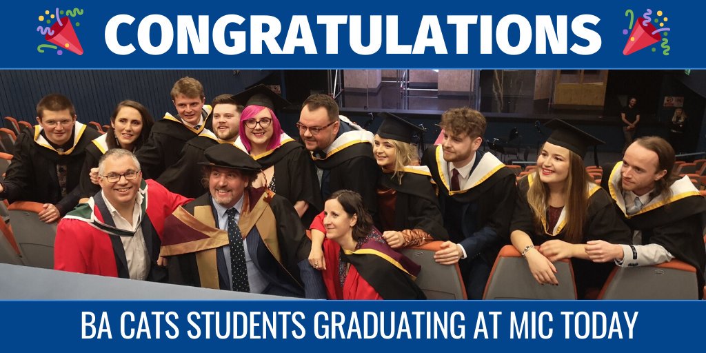 LimeTreeTheatre's tweet photo. Major congratulations to the BA CATS students who are the first ever cohort to graduate from the course at @MICLimerick today! 🎉
The future of theatre in Ireland looks bright in these folks' hands! ✨
👉 More info on the course: https://t.co/ayRzOgElYm https://t.co/FIqifJTIuH