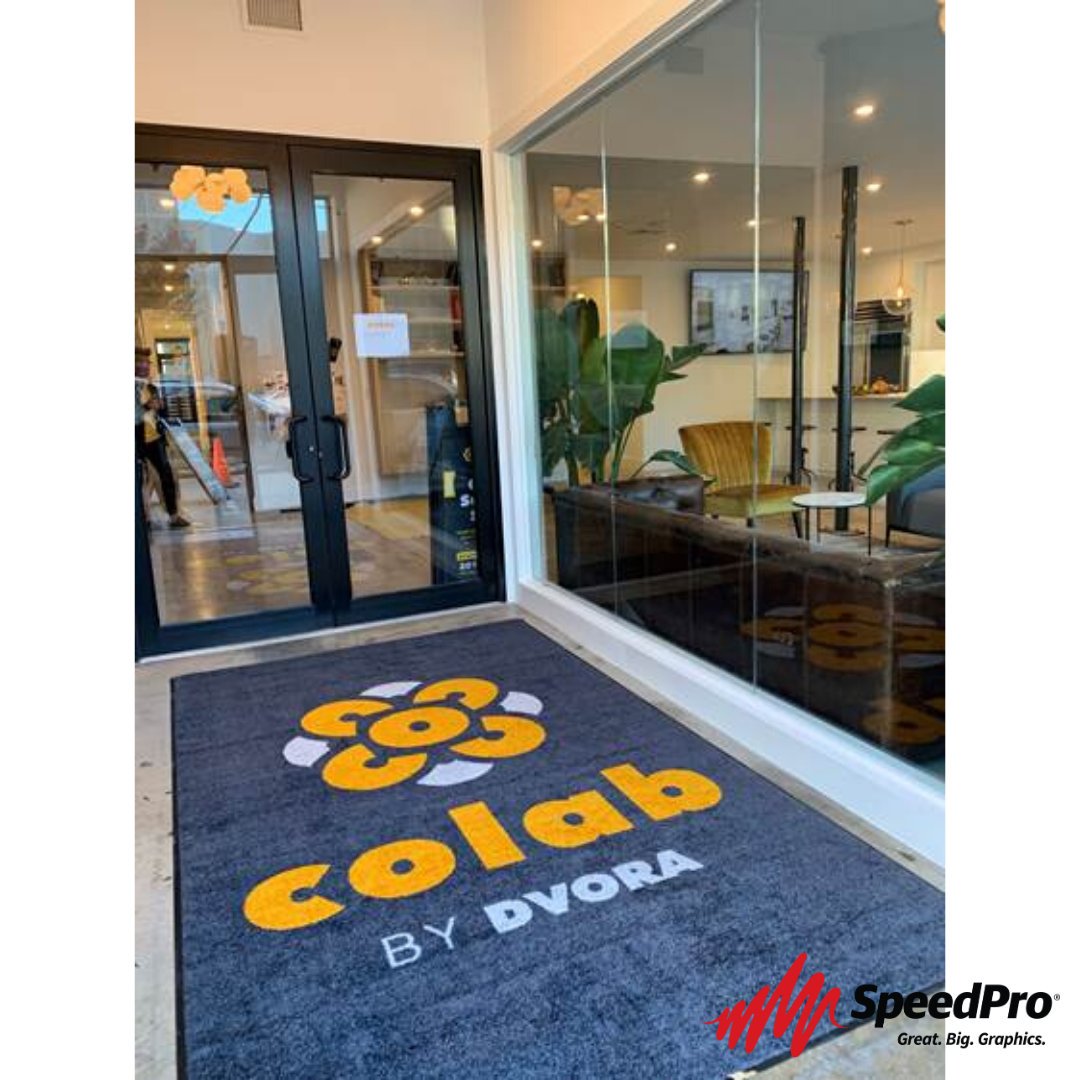 Make an entrance with a 6'x10' custom printed logo mat! We can create a mat in any design or color. Call us today for more details. 973-837-8383