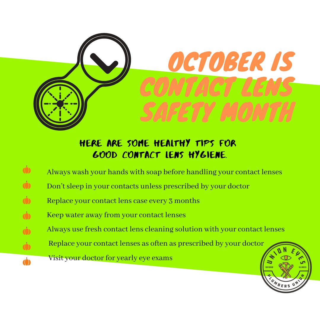 UnionEyesLLC's tweet photo. Here are some helpful tips to avoid spooky eye infections this Halloween Season!
#halloween #contactlenses #eyecare #lemont #local130 #unioneyes #scary #healthytips #optometry #plumbers https://t.co/qB9jL5LcxU