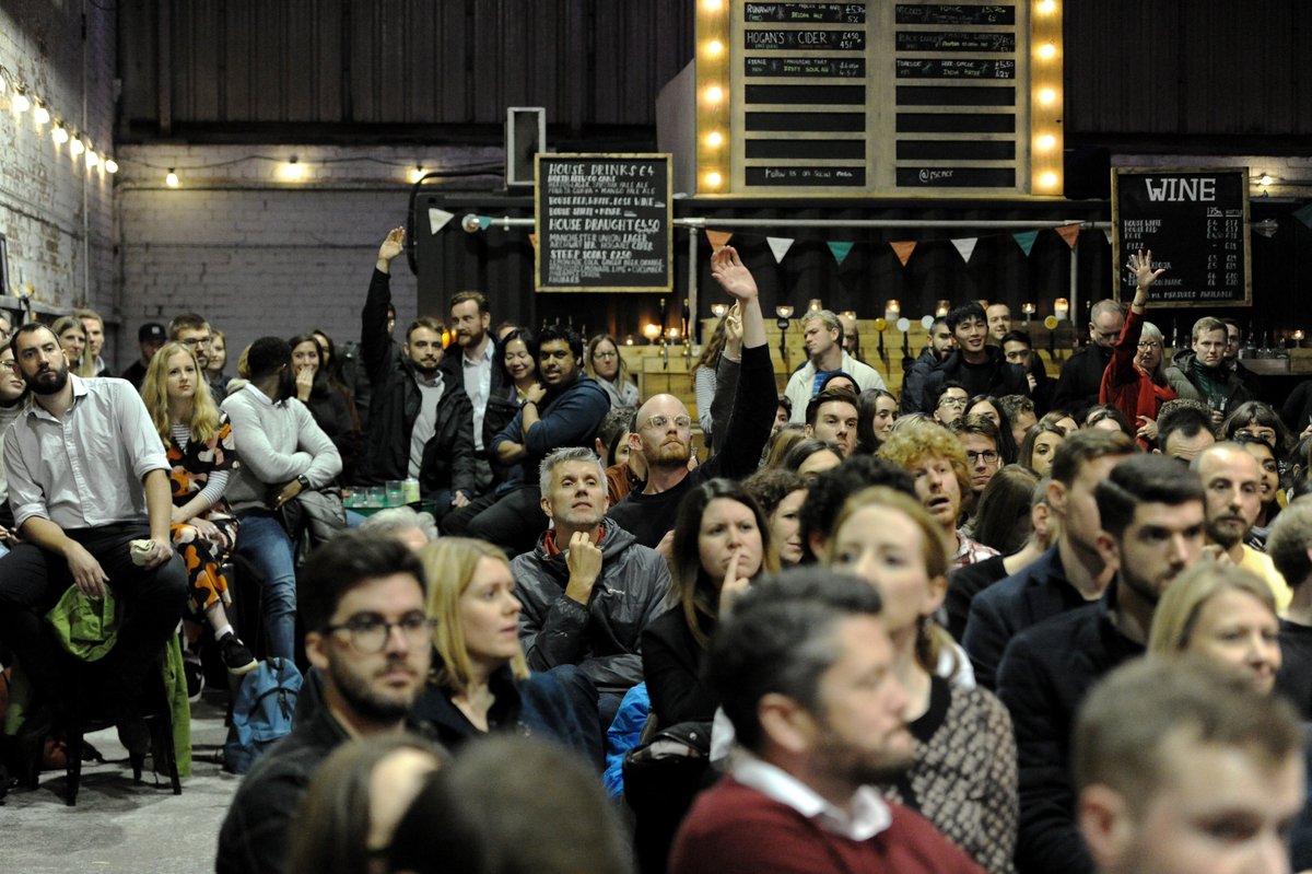 URBEDplus's tweet photo. More photos from Tuesday night's debate... Who can spot themselves in the crowd? https://t.co/yIXH5YOsA0