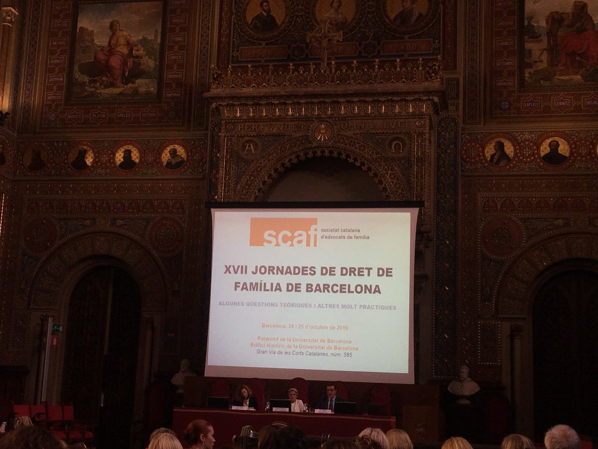 AbogadasMF's tweet photo. Empezamos las Jornadas de Derecho de Familia en Barcelona https://t.co/L1TplO4RUe