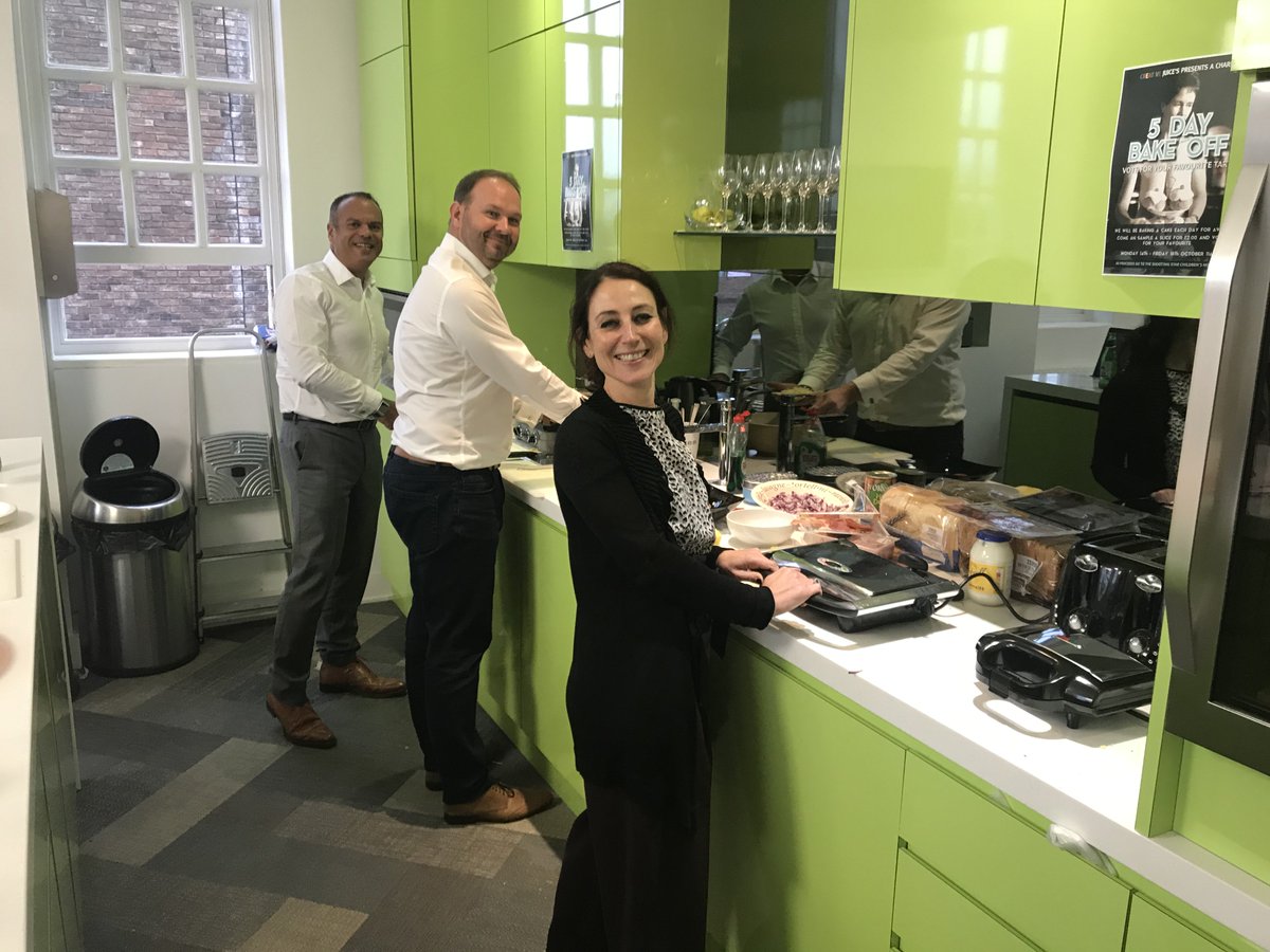 The fundraising continues ahead of the #FFGCharityDay tomorrow. Raising money for <a href="/SSChospices/">Shooting Star Children's Hospices</a>, our team have been treated to toasted sandwich 'meal deals' in the Egham office today! #charity #SSC
