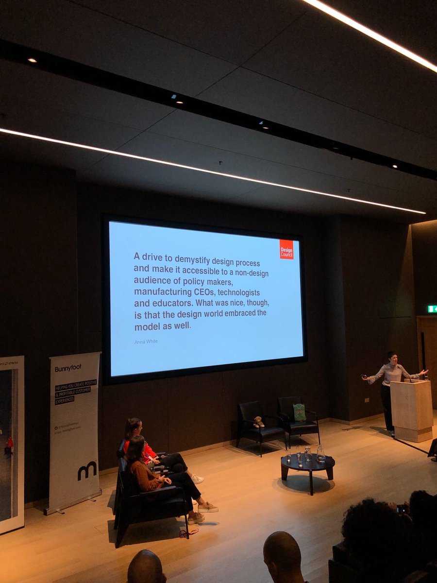 SD_LDF's tweet photo. Looking ahead to "Design in 2094" with @catdrew_ at the @DesignMuseum #SDFF2019 #servicedesign #designthinking https://t.co/Nt77OMCata
