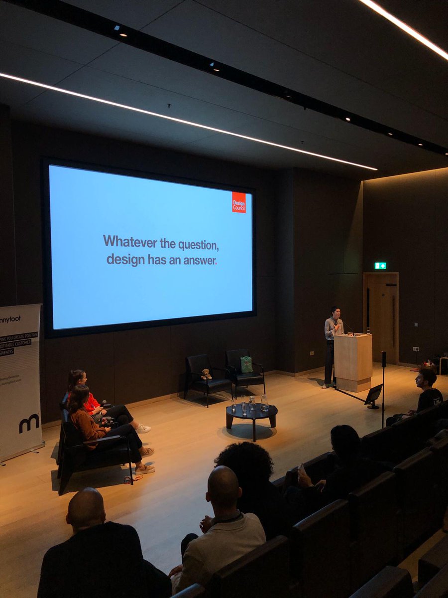 SD_LDF's tweet photo. Looking ahead to "Design in 2094" with @catdrew_ at the @DesignMuseum #SDFF2019 #servicedesign #designthinking https://t.co/Nt77OMCata