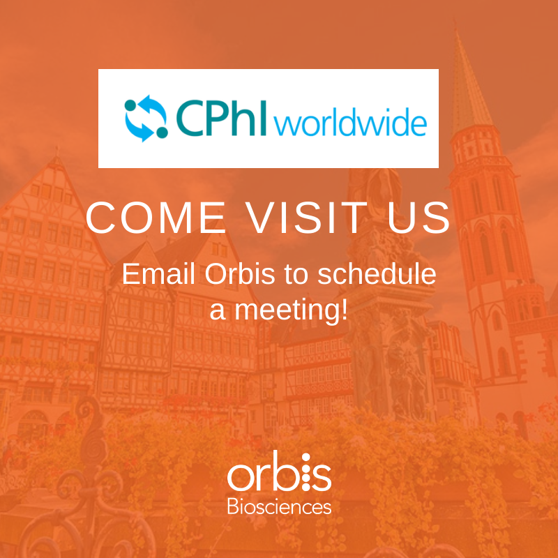 OrbisBio's tweet photo. Meet Orbis at the CPhl Worldwide Conference, November 5th-7th, in Frankfurt, Germany where we can discuss helping you overcome formulation challenges using our Precision Particle Fabrication® Technology. Email us to schedule a meeting while attending CPhI! maria@orbisbio.com https://t.co/XH4MUFu2aW