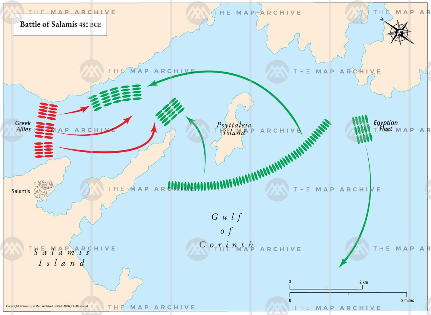 Battle Of Salamis Map