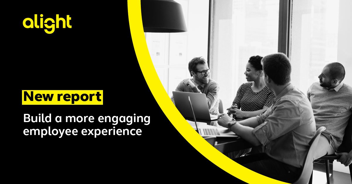 AlightSolutions's tweet photo. Employee engagement is a key driver of organizational success. A new report from Alight dives deep on how the #employeeexperience can help build better engagement. Read more: 
https://t.co/1Bkx5XggV3 https://t.co/dr4vTY13sN
