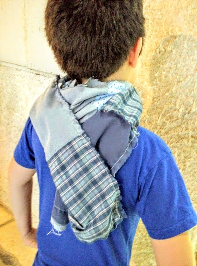 PriganArt's tweet photo. He is very proud of himself :) made a scarf from remnants of upcycled mens shirts https://t.co/71lRpbS2CU

#buyremade #teamwerecreate #remakersfb #girlsthatmakestuff #reuse #recreate #zerowaste #sewingclass #lifeskills #pdftutorials #sewingtutorials #PriganArt https://t.co/llHr6olU1e