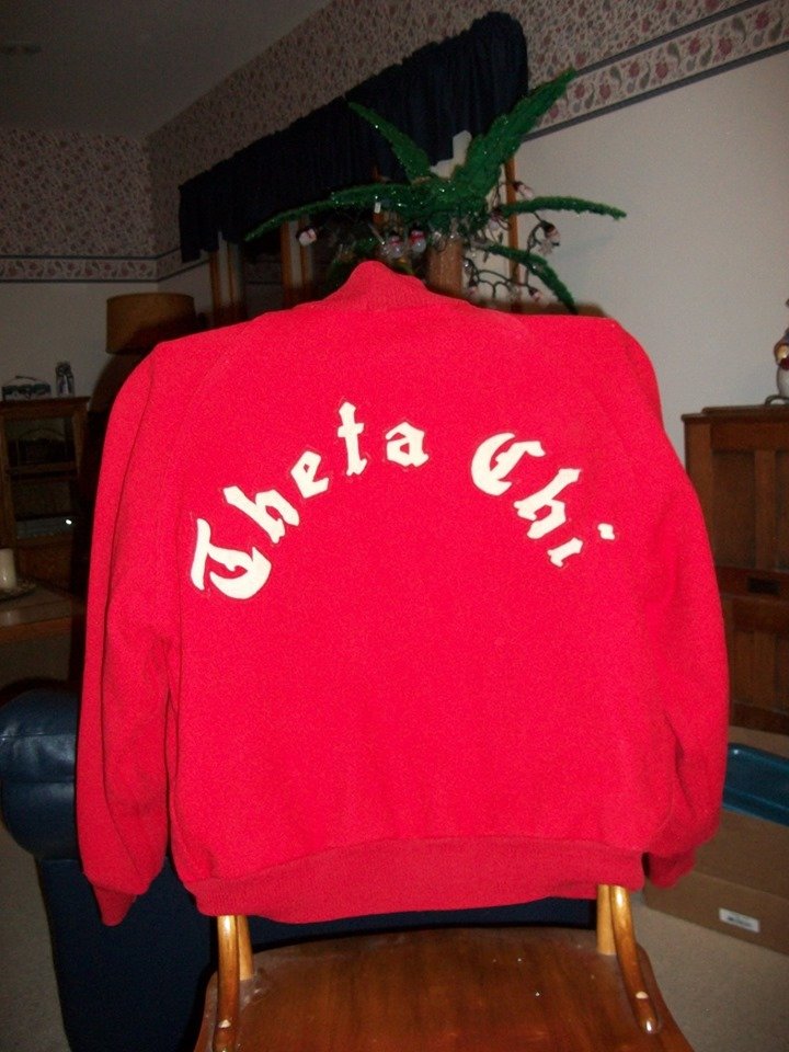 Here’s a red jacket worn by Epsilon Phi Brothers at University of Central Missouri during the 1960s -  Did your chapter have a chapter jacket or shirt back in the day (or now)? #ThrowbackThursday #TT #ResoluteMen #ResoluteFashion #ThetaChi #ThetaChiForLife #UCM #GoMules
