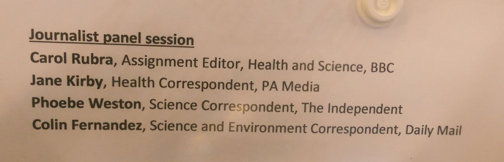 CORCcentral's tweet photo. In the @wellcometrust building at the really interesting '#SMCIntro to the News Media' Event by the fantastic @SMC_London, listening to journalists & scientists about best ways to share new scientific, real #evidence based findings and data with the media. https://t.co/SxUDMxgYJb