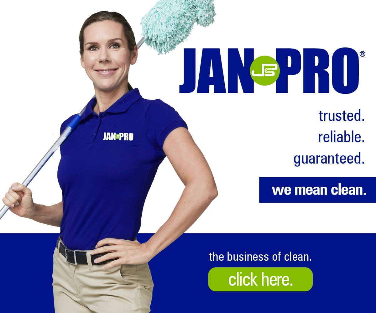JanProGville's tweet photo. For over 25 years, Jan-Pro has offered the strongest guarantee in the industry--contact us to learn more at 864-458-3053!

Clean. Disinfected, Guaranteed. We mean clean. Measurable cleaning. Guaranteed results. 

#JANPRO #cleaningservices #wemeanclean https://t.co/l4S7J4xA8n