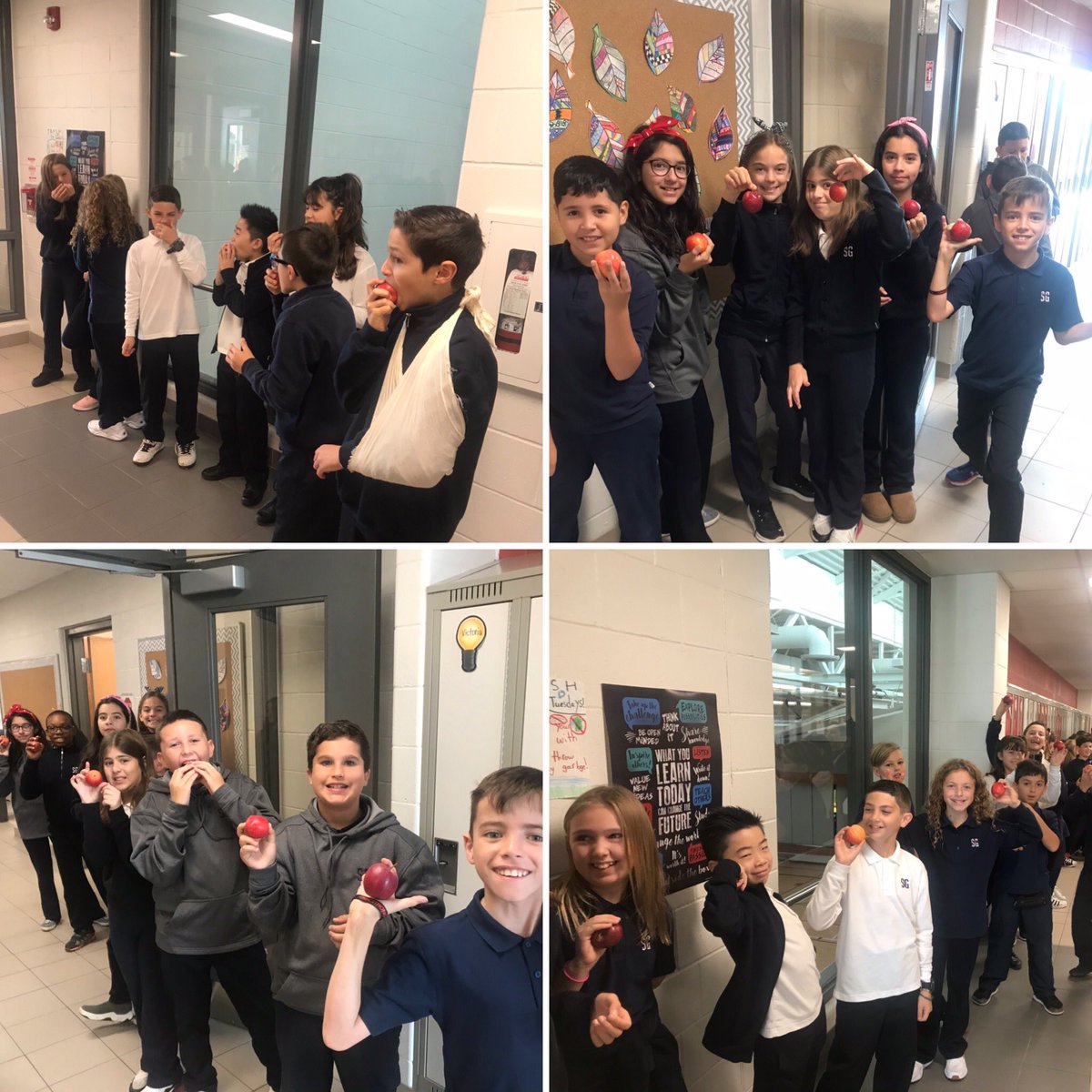 Choosing healthy snacks from within our community! #greatbigcrunch #nostudentgoeshungry <a href="/StGregoryHCDSB/">St. Gregory</a>