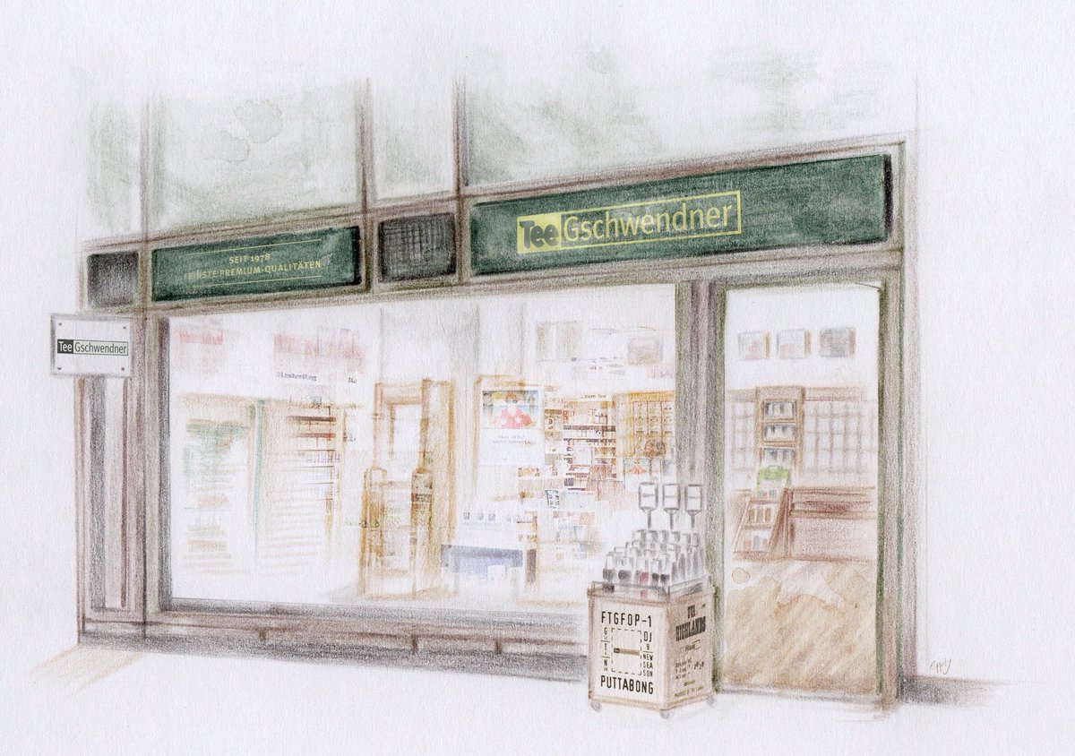 jijiandkati's tweet image. 7) 일곱 번째 상점은 ‘티게슈벤드너’(TeaGschwendner)로, 그 지역 사람들이 지나다니는 곳이라면 근처에 하나쯤은 있을 법한 가게였어요. 작은 마을의 중심 거리든 대도시 한복판의 쇼핑센터든 어디에서나 어렵지 않게 만날 수 있었죠 :) 

/생략.
brunch.co.kr/@jijiepply/14