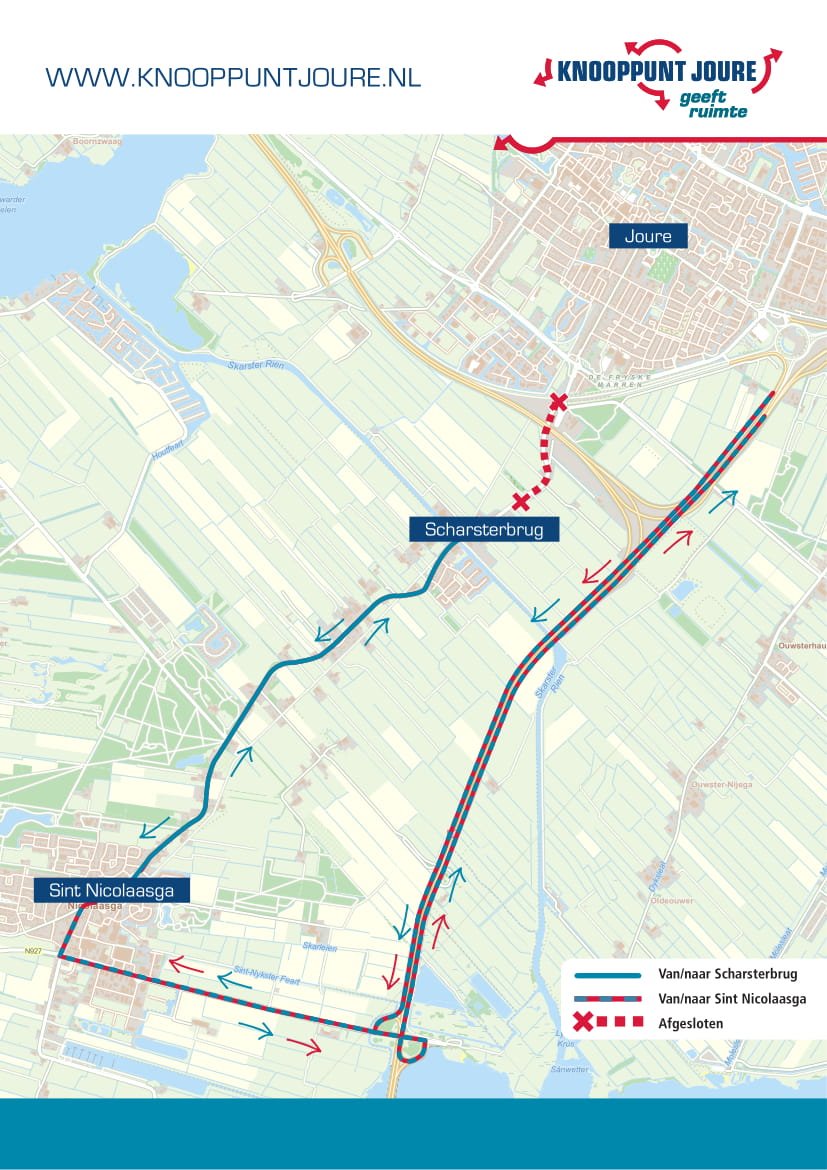 Reminder! Vanavond vanaf 18.00 uur is de Hollandiastraat afgesloten voor gemotoriseerd verkeer. Aannemer Gebr. Van der Lee voert asfalteringswerkzaamheden uit. Het verkeer leiden we om via de A6/Sint Nicolaasga. Morgenochtend 06.00 uur is de weg weer open voor verkeer.