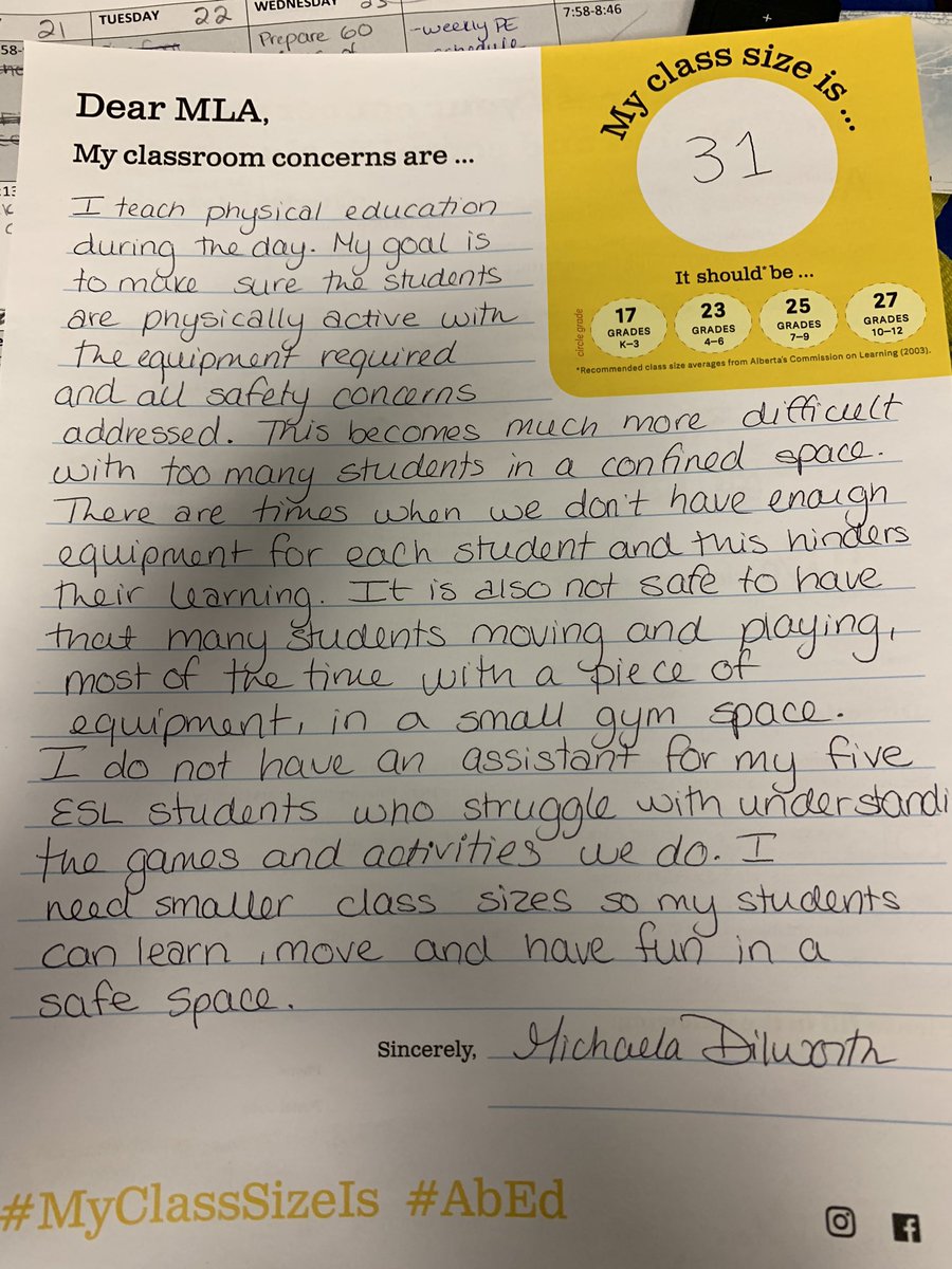 micsteel25's tweet image. #myclasssizeis