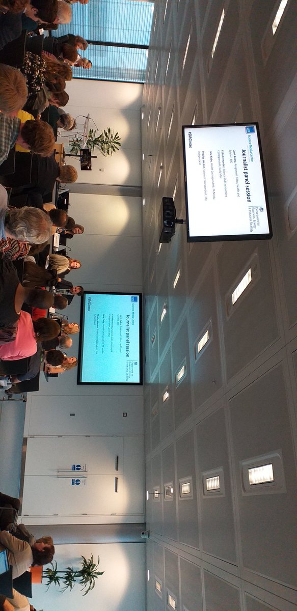 Paddy_Regan's tweet photo. Great journalist panel session at the #SMCIntro .@SMC_London introduction to the News Media in London. Next up scientist panel, then me as the amusing 'closer'. These meetings are very useful in getting professional scientists to understand the needs and aims of the media . https://t.co/qSDeSD1DOb