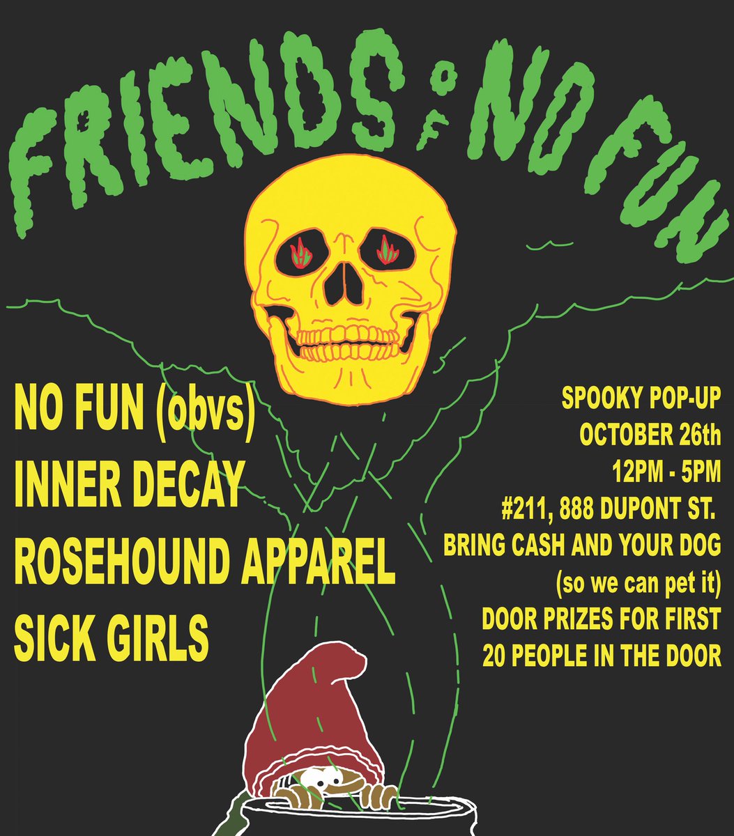 TORONTO! SATURDAY <a href="/nofunpress/">No Fun®</a>