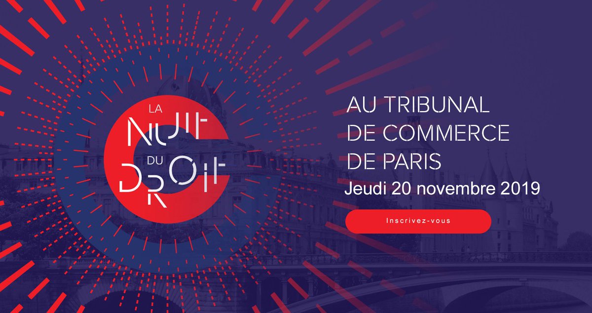 #SAVE_THE_DATE

Comme promis, la #NuitDuDroit est reprogrammée !

Un grand merci à tous les intervenants qui se sont mobilisés une nouvelle fois pour cet événement.

Notez bien la date du 20 novembre 2019 et inscrivez-vous dès à présent ➡️ bit.ly/NuitDuDroit2019