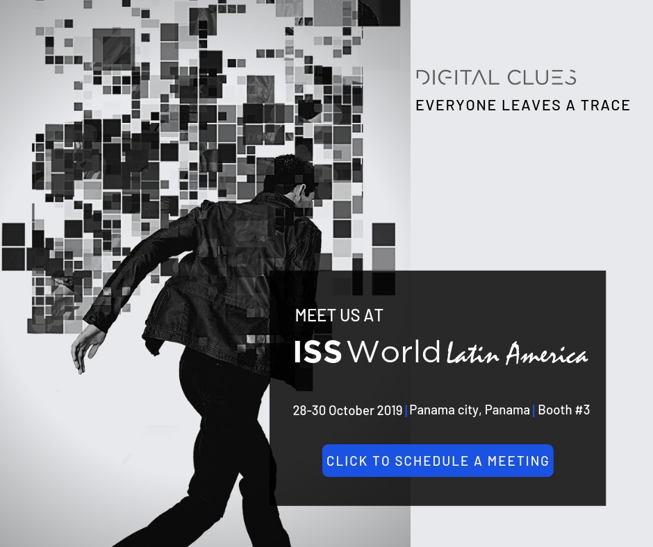 DigitalCluesAG's tweet photo. ISS Panama 2019, we are on our way!
Have you scheduled your demo yet?
https://t.co/GaCkbyOxQV
#herewegoagain #webint #osint #targetacquisition #isspanama https://t.co/7vLpm6zUYN