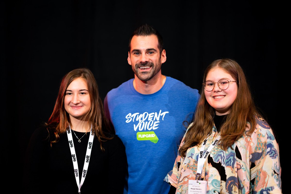 Laatste dag op de #SETT beurs in #gent. Speciale dag, want 2 van onze meisjes uit STEaM mochten het podium op met Jason Wilmot (<a href="/wilmotjason/">jason</a> senior-director Microsoft Education Worldwide). Ze presenteerden ons unieke Unicorn programma, Micro:Bit en veel meer! #sett2019 #onderwijs