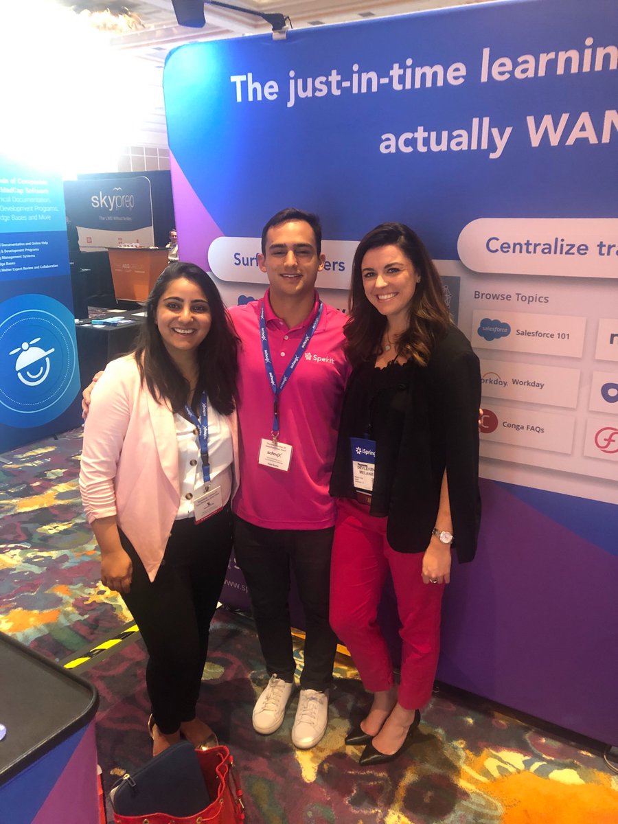 spekitapp's tweet photo. Good morning #DevLearn! Swing by booth #1122 today to meet the Spekit team and walk away with some snazzy swag AND hear our CEO speak on how to drive adoption in today's session - details here: https://t.co/Rd15ib0PQd
#spekit #Knowledgeispower #driveadoption #justinintime https://t.co/GKDJd0utkQ