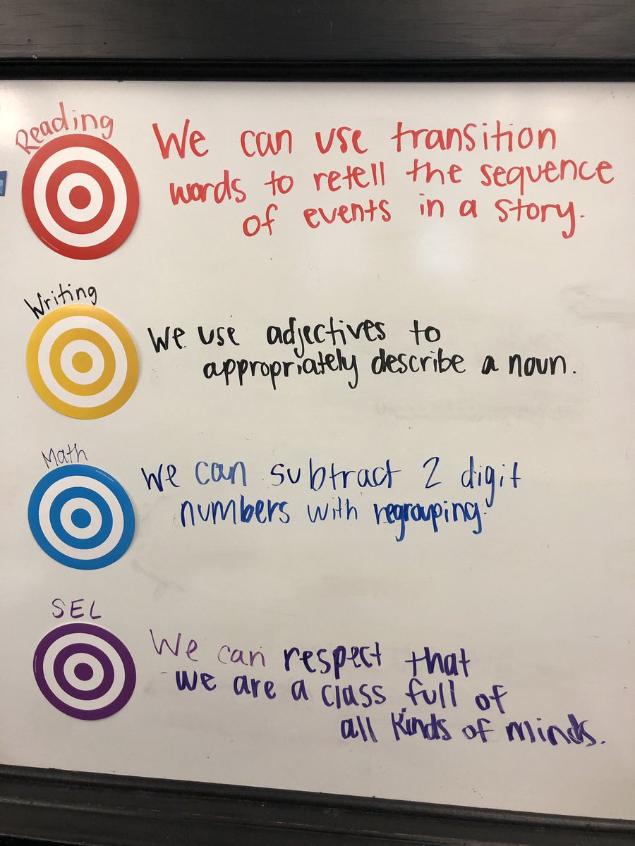 Our Teachers are on target today! Great SEL goal- #d108ourpurpose
