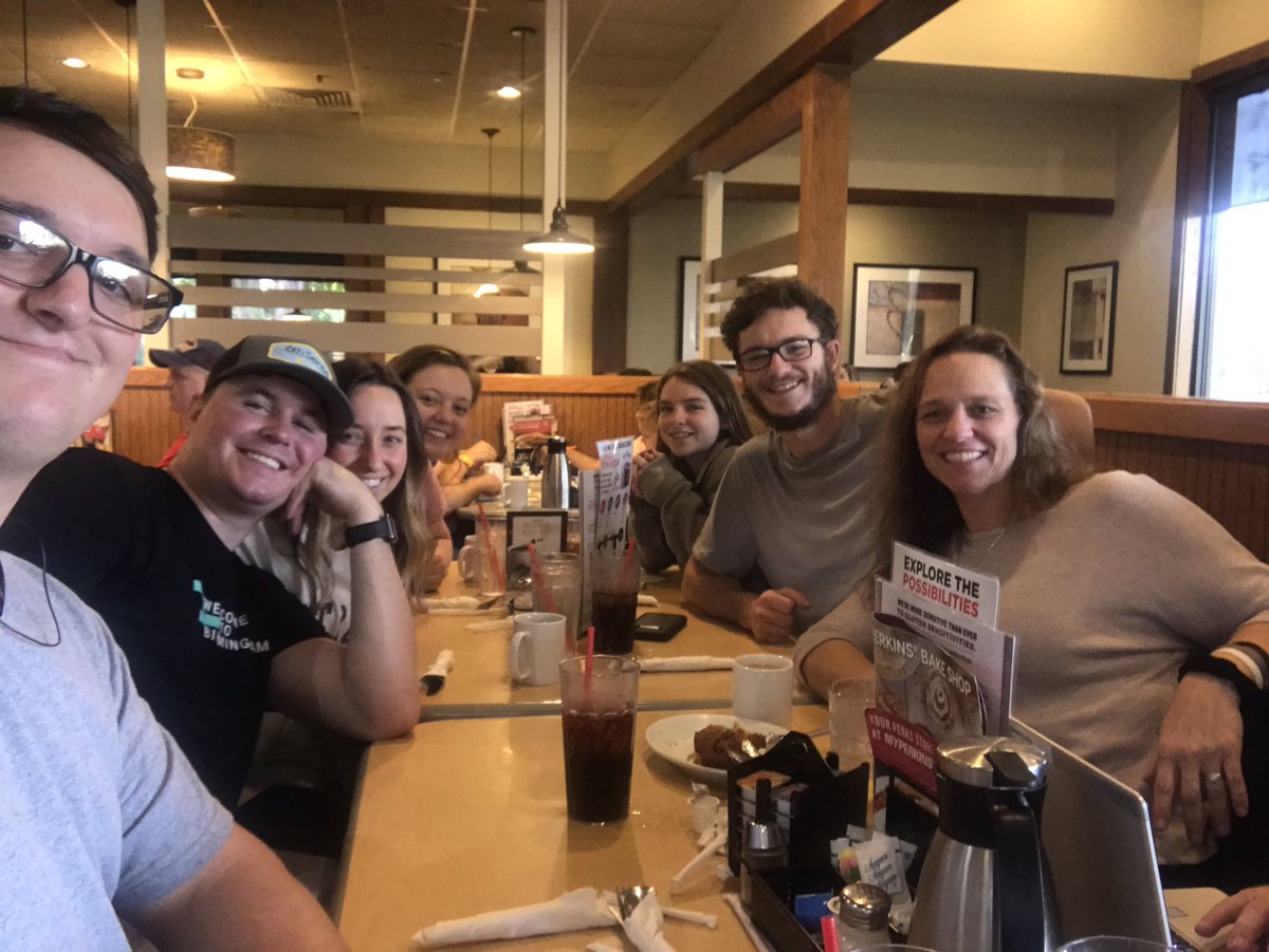 emg901's tweet photo. Breakfast with my favs...grown babies - travel adventures (missing one Dacota) #sleepinthecar #driveallnight https://t.co/K15bWRbMOd