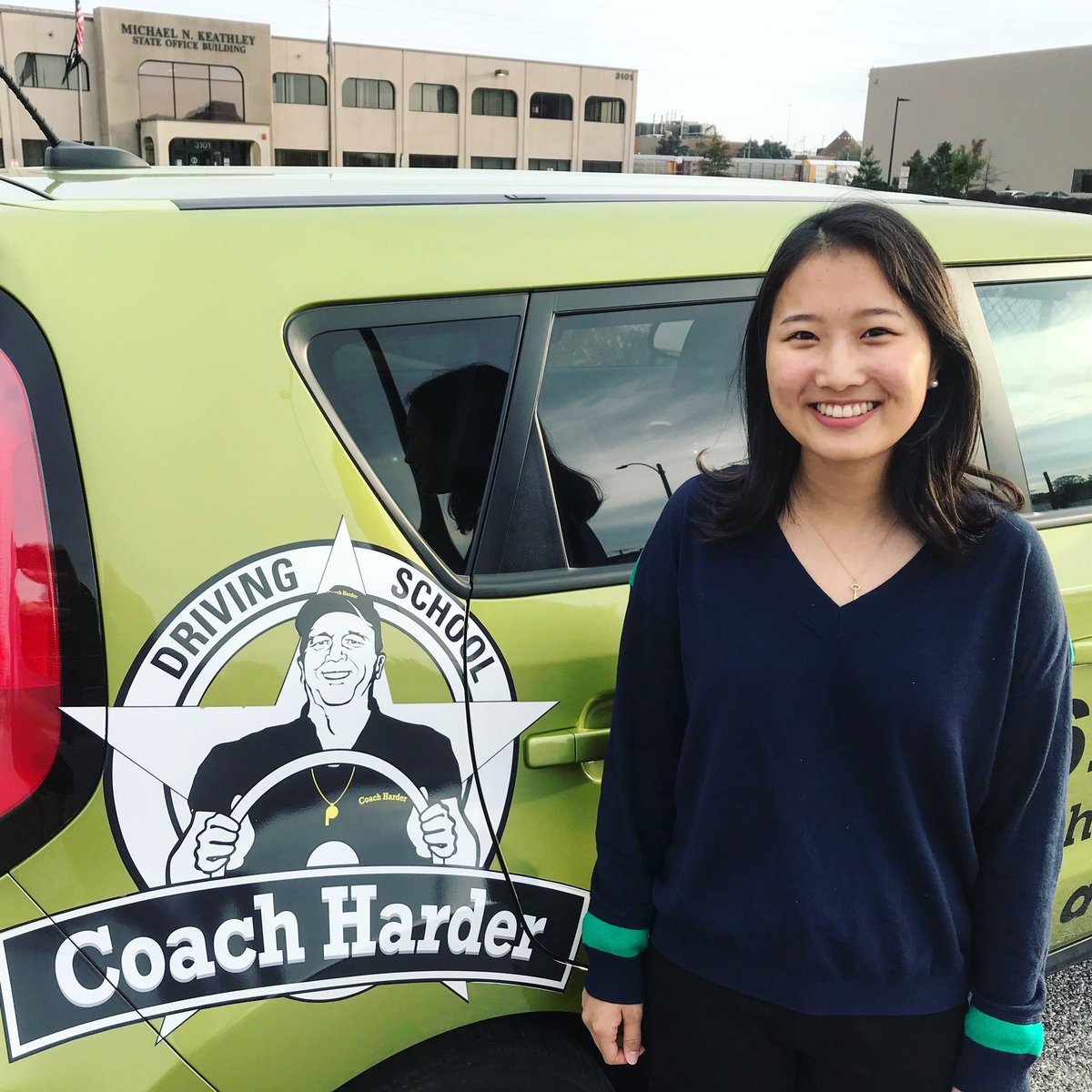Congrats to our newest Coach Harder Driving Schoo Alum, Sei Jin Kim! 🎉
She scored a 90% on her driving exam! Well done, Sei Jin Kim! Thanks for driving with us at CHDS! 
__
#coachharderdrivingschool #drivelikeachampion #choosecoachharder #missouridrivingschool #stldrivingschool