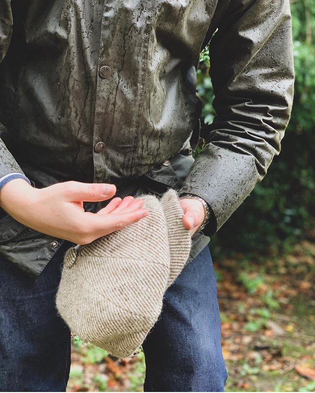 Romneymarshwool's tweet photo. Hat season is here and our baker style cap is perfect if you’re venturing out &amp; about in the countryside.

Hand made by the talented makers @lawrence_foster to a unique design, using 100% Romney wool from our own flock.

Photos thanks to ‘waxandtartans’ on insta

#hatweather https://t.co/HVFL595vnP