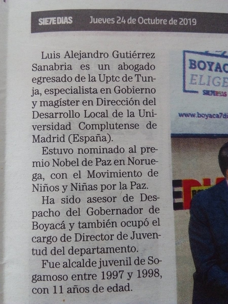 alejogutierrez's tweet photo. Hoy entrevista en @boyacasietedias #RumboALasElecciones gracias por el espacio y reconocimiento!!

#ALEJOALCALDE https://t.co/SpM3c7iE9x