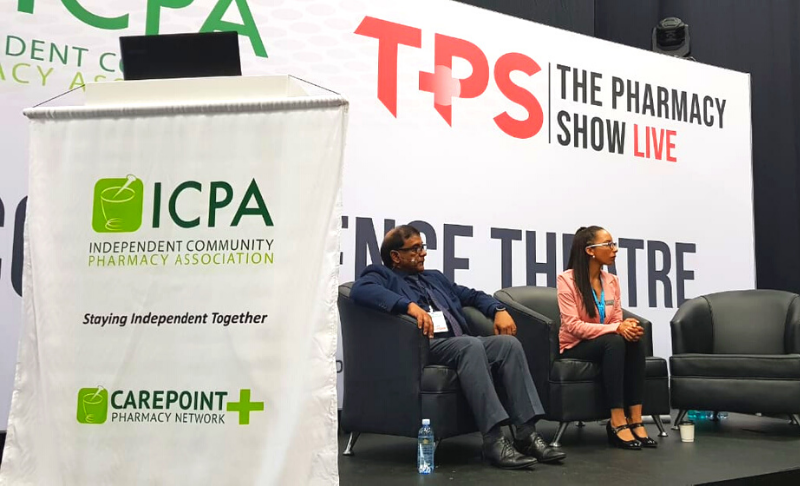 ICPASouthAfrica's tweet photo. Successful Day 2 at #SAPHEX #TPS2019
Proud pharmacists standing up for this profession! The keepers of medicine and the glue connecting our communities and keeping our patients healthy. https://t.co/eR9NCsLd1x