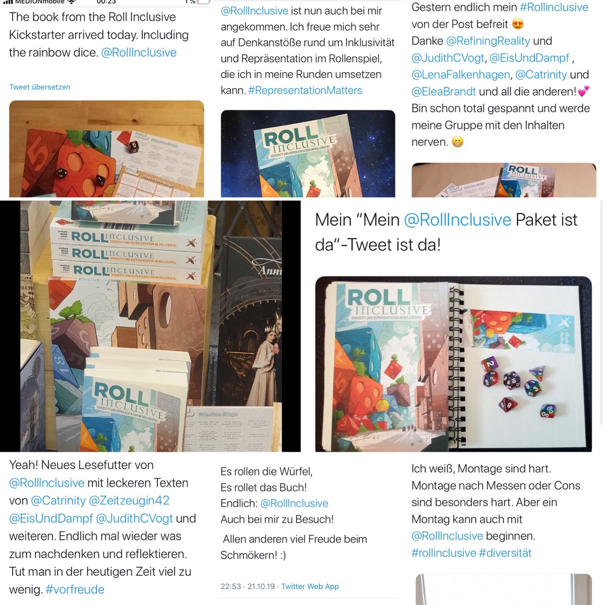 RollInclusive's tweet image. Ab heute ist Roll Inclusive, unser Essay-Band mit 17 Beiträgen zu Diversität, Repräsentation und Inklusion im Pen &amp;amp; Paper Rollenspiel offiziell im Handel erhältlich!! Bestellen könnt ihr es überall, wo es Bücher gibt - auch in der sympathischen, kleinen Buchhandlung nebenan ;-)