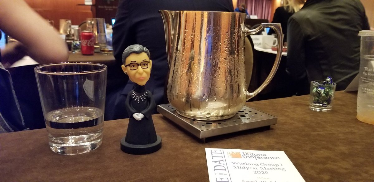 RebekahLBailey's tweet photo. My RBG thank you prize for volunteering at the Sedona Conference Working Group 1 Annual Meeting https://t.co/lDH75kPkgM