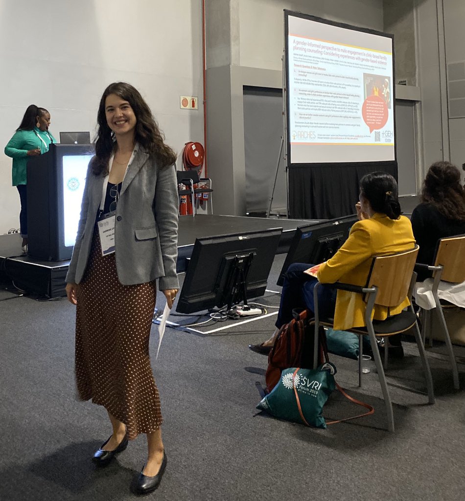 jasmine_uysal's tweet image. Post presentation at #SVRIForum19 where I presented my research from @GEH_UCSD @UCSanDiego on how to provide #womencentered #rightsbased #familyplanning counseling that prioritizes women’s preferences &amp;amp; experiences with #GBV #TimeIsNow