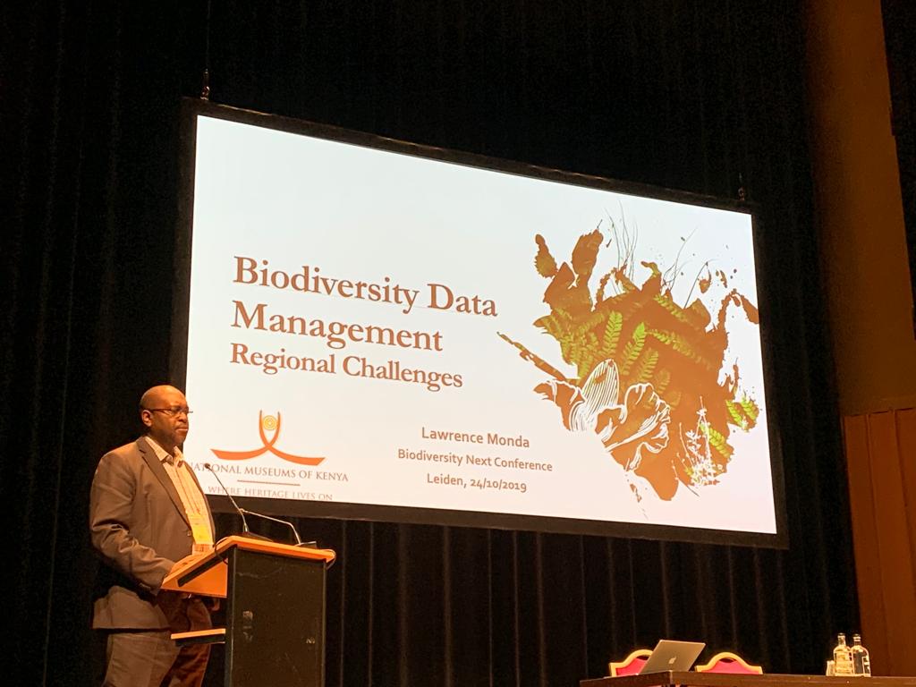 museumsofkenya's tweet photo. Lawrence Monda of @museumsofkenya presenting on Biodiversity Data Management at the Biodiversity next conference currently ongoing in Leiden, Netherlands #BiodiversityNext #SS73 @BiodiversityKe @lmonda @BioDivLibrary https://t.co/YTjjJmcIME