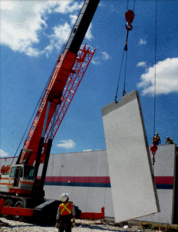 MikeyFerro1's tweet photo. Here is a photo of a precast concrete panel during erection. 

#bcn2210 #fiu #fiumossschool #construction @FIU_MossSchool https://t.co/ADjH8ofa2F
